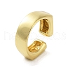 Rack Plating Brass Cuff Rings RJEW-D025-04G-1
