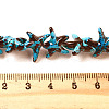 Synthetic Turquoise Dyed Beads Strands G-P507-04Q-4