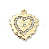 Alloy Rhinestone Pendants PALLOY-S188-07G-1