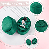 Oval Shape Velvet Rings Storage Gift Boxes CON-WH20001-06B-6