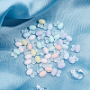 SUNNYCLUE 120Pcs 6 Colors Transparent Acrylic Rabbit Head Beads and 1 Roll Elastic Crystal Thread DIY-SC0016-22-4
