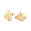 201 Stainless Steel Stud Earrings Finding STAS-B035-05G-1