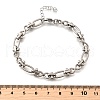 304 Stainless Steel Oval & Infinity Link Chain Bracelets for Women BJEW-K226-14A-P-5