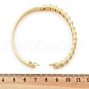 Brass Micro Pave Clear Cubic Zirconia Hinged Bangles for Women BJEW-K274-09G-5