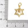 Brass Micro Pave Cubic Zirconia Pendants KK-L231-13G-02-3