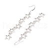 Alloy Star Dangle Earrings EJEW-TA00623-4