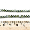 Electroplate Synthetic Magnetic Hematite Beads Strands G-A263-B01-02B-4