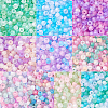   10 Setes 10 Colors Transparent Frosted Glass Round Seed Beads GLAA-PH0003-44A-4
