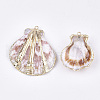 Electroplate Sea Shell Pendants SSHEL-S262-34-2