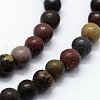 Natural Dendritic Jasper Beads Strands G-I199-20-4mm-3