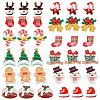 SUNNYCLUE 48Pcs 12 Styles Christmas Theme Opaque Resin Cabochons CRES-SC0002-54-1