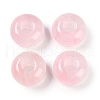 Resin European Beads with Glitter Powder RESI-F055-07I-1