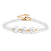 Round Natural Quartz Crystal Beaded Bracelets ZS3051-12-1