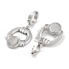 Ring 304 Stainless Steel Dangle Earrings EJEW-L283-083P-2
