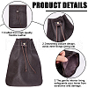 Rectangle Cowhide Leather Jewelry Storage Pouches AJEW-WH20002-33B-01-6