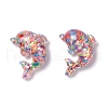 Transparent Resin Cabochons RESI-I039-11-2