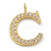 Ion Plating(IP) 304 Stainless Steel Micro Pave Cubic Zirconia Pendants STAS-Z107-03G-03-1