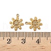 304 Stainless Steel Rhinestone Pendants STAS-V015-21G-3