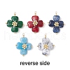 Two Tone Acrylic Charms PALLOY-JF03331-2