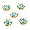 Brass Cubic Zirconia Pendants KK-G419-04G-2