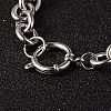 Tarnish Resistant 304 Stainless Steel Cable Chain Bracelets BJEW-H477-03-3