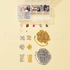 DIY Natural Mixed Stone Beads Strands and Round Plating Acrylic Beads DIY-FS0001-16-1
