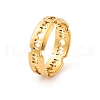Stainless Steel Cutting Blade Finger Ring for Men Women RJEW-L117-01G-1