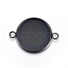 Stainless Steel Cabochon Connector Settings STAS-L211-04D-B-1