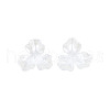 3-Petal ABS Plastic Imitation Pearl Bead Caps X-OACR-T018-05-3