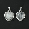 Natural Quartz Crystal Pendants G-C114-03P-25-3