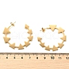 304 Stainless Steel C-Shaped with Triangle Stud Earrings EJEW-M100-01G-3