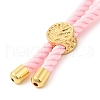 Twisted Nylon Cord Silder Bracelets DIY-B066-03G-06-3