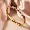 304 Stainless Steel Enamel Bangles FS-WG30162-08-1