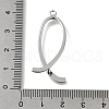 Brass Ice Pick Pinch Bails KK-P306-11P-3