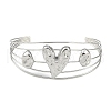 Non-Tarnish 304 Stainless Steel Hollow Open Cuff Bangles BJEW-Q348-03P-08-2