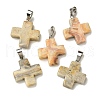Natural Crazy Agate Pendants G-Z067-06P-03-2