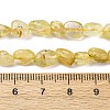 Natural Gold Rutilated Quartz Beads Strands G-K395-A09-01-5