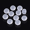 Transparent Frosted Acrylic Beads FACR-N004-003-1