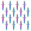 Unicraftale 16Pcs Ion Plating(IP) 304 Stainless Steel Pendants STAS-UN0045-38-1