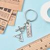 Tibetan Style Alloy Keychain KEYC-JKC00705-01-3