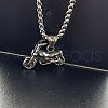 Retro Stainless Steel Men's Motorcycle Pendant Necklaces for Men LL7472-1