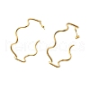 Wavy C-Shaped 304 Stainless Steel Stud Earrings EJEW-A129-02G-2