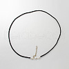 Black Faux Suede Necklace Cord Making X-NCOR-R025-4-1