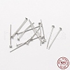 Anti-Tarnish Rhodium Plated 925 Sterling Silver Earrings Findings STER-P032-14P-3