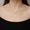 Simple Stainless Steel Heart Pendant Necklaces for Women's Daily Wear SC0258-2-4