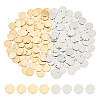 DICOSMETIC 160Pcs 2 Colors 201 Stainless Steel Stamping Blank Tag Pendants STAS-DC0012-52-1