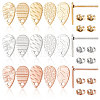 CREATCABIN 30Pcs 15 Style 304 Stainless Steel Stud Earring Findings STAS-CN0001-15-1