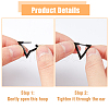 FIBLOOM 12Pcs 6 Style Stainless Steel Hoop Earrings for Women EJEW-FI0002-08-4