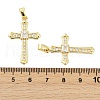 Brass Micro Pave Clear Cubic Zirconia Pendants KK-L235-01B-G-3