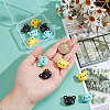  12Pcs 3 Colors Silicone Focal Beads SIL-NB0001-44-3